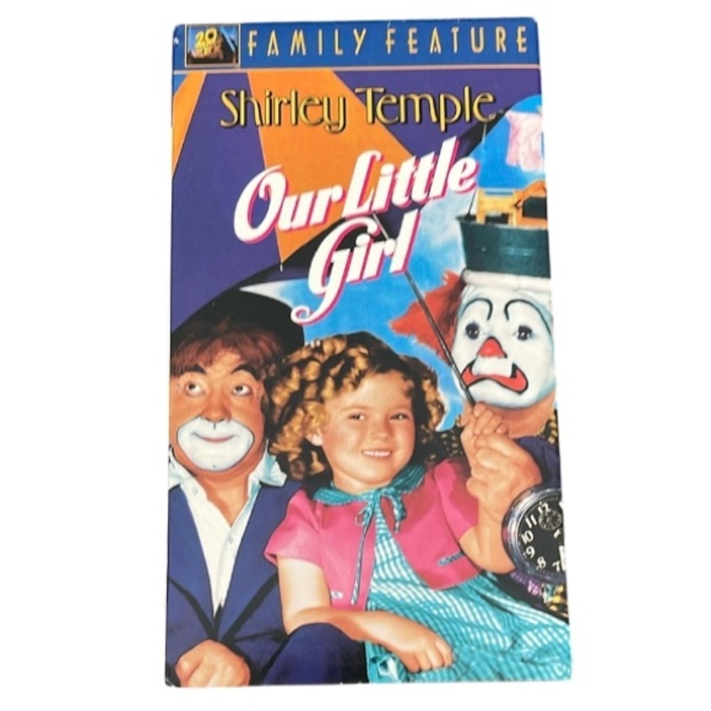 6/$25 VHS Shirley Temple Our Little Girl Tape 1935 Remastered 20th Century Fox